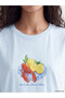 Xside Blue Printed 100% Cotton Women's T-Shirt - 3