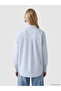 Striped Oversize Oxford Women's Shirt - 4