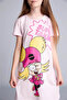100% Cotton Super 1 Set Short Sleeve Nightgown Girls H7992A826Sm - 4