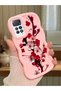 Redmi Note 11 Pro 5g Compatible Case Camera Protector Pink Silicone Couple Phone Case Floral Pattern