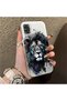 Samsung Galaxy A31 Compatible Silicone Edge Hard Back Case Couple Phone Case with Lion Pattern - 3