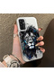 Samsung Galaxy M23 Compatible Silicone Edge Hard Back Case Couple Phone Case with Lion Pattern - 3