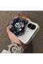 Realme C67 Compatible Silicone Edge Hard Back Case Couple Phone Case with Lion Pattern - 4