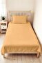 Mustard Bohemian Young Room Single Pique Set - Plain Quilted Beige 160X220 cm Seasonal Bedspread - 5