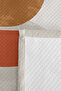 Geometric Green Young Room Single Pique Set - Orange Beige 160X220 cm Quilted Bedspread - 7