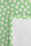 Daisy Floral Green Young Room Single Pique Set - Pastel 160X220 cm Quilted Bedspread - 7