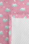 Cloud Moon Star Pink Girls' Pique Set-Pastel Mint Rabbit Baby Room Bedspread 160X220 cm - 7