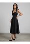 Sweetheart Neckline Bow Detail Strap Midi Dress - 3