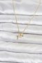 Brass Gold Color Minimal Polar Star Model Women's Necklace