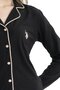 11000 Women's Cotton Modal Long Sleeve Shirt Collar Buttoned Dowry Pajama Set - 2