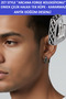 Zet Style Arcana Forge Men's Steel Hoop Earring – Antique Symbol Pattern, Non-Tarnishing, Single Piece - 3