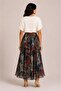 Patterned Chiffon Skirt - 3