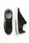 Men's Genuine Leather Striped Casual Sneaker - 6