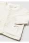 Newborn Baby Boy Buttoned Cardigan Cream - 3