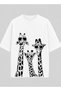 Tree Barcode Design Relaxed Fit White Unisex T-Shirt |   Minimal Nature Art
