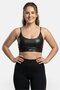 Women Brand Logo Padded Training Bralette, Black
