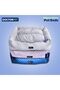 Makaron Series Rectangle Pet Bed Medium - 70x60x22cm - Soft Washable Fabric, Reversible Cushion, Non-Slip Base - Ideal for Cats & Medium Dogs - 4