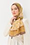 Tencel Monare Shawl Coral Mustard - 5