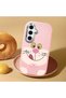Samsung Galaxy S24 Fe Compatible Case Camera Protective Pink Silicone Couple Phone Case Cute Patterned - 2