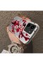 Redmi 15C 4g Compatible Silicone Edge Hard Back Case Couple Phone Case with Floral Pattern - 4