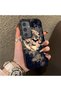Samsung Galaxy S24 Compatible Silicone Edge Hard Back Case Couple Phone Case Evening Patterned - 3