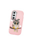 Tecno Camon 40 Pro 5g Compatible Case Camera Protector Pink Silicone Couple Phone Case Owl Pattern - 3