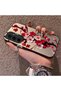 Samsung Galaxy A55 Compatible Silicone Edge Hard Back Case Couple Phone Case with Floral Pattern - 2