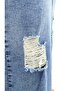 Plus Size Denim Belted Slit Pencil Skirt - 5
