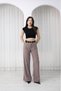Erera Women's High Waist Wide Leg Tencel Look Pants - with Belt Gift - 6