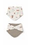 4 Piece Pique Muslin Baby Swaddle Set Double Sided – Blanket, Pillow, Scarf, Bib and Swaddle Cover - 4