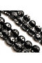 Kuka Wood Crescent & Star Rosary 33 Beads 11.5mm Black Prayer Beads 46g with Cord Tassel - 3