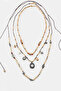 3-Piece Corded Charm Necklace Set - 2