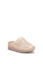 Elit Asbr716 Women's Genuine Leather Flat Slippers Beige - 3