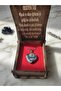 Obsidian Stone Natural Stone Heart Model Wooden Boxed Necklace