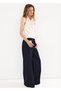 Drape halter yaka bluz - 7