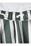 Khaki Short Length Striped Men's Swim Shorts - 7