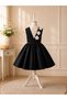 Special Design Lilya Model Black Color Sleeveless Flower Accessory Detailed Girls' Evening Dress - 2