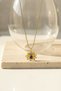 Yellow Color Blue Stone Detailed Stylish and Modern Steel Necklace Women's Jewelry Accessory - 5