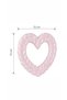 Heart Shaped Flexible Bpa Free Embossed Pastel Colored Toy Baby Teether Pink - 3