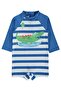 Crocodile Printed 6-18 Months Swimsuit - Blue