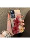 Mi 12t Pro Compatible Silicone Edge Hard Back Case Couple Phone Case with Floral Pattern - 3
