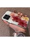 Redmi K90 5g Compatible Silicone Edge Hard Back Case Couple Phone Case with Floral Pattern - 2