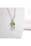 45cm Vintage Elegant Sunflower Pendant Necklace for Women Fashion Aesthetic Flowers Clavicle Chain C - 2