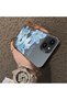 iPhone 14 Plus Compatible Silicone Edge Hard Back Case Couple Phone Case with Floral Pattern - 4