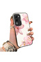 Oppo A5 5g Compatible Silicone Edge Hard Back Case Couple Phone Case with Floral Pattern - 4