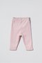 Baby Cotton 2-Piece Pink Ecru Heart Detailed Leggings - 3