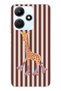 Infinix Hot 30I Compatible Cute Giraffe Patterned Transparent Phone Case