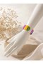 Stylish Bracelet with Colored Rubber Bands