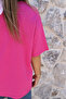 Fuchsia Oversize Basic Tshirt - 4