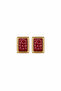 Steel Paloma Earrings Burgundy
